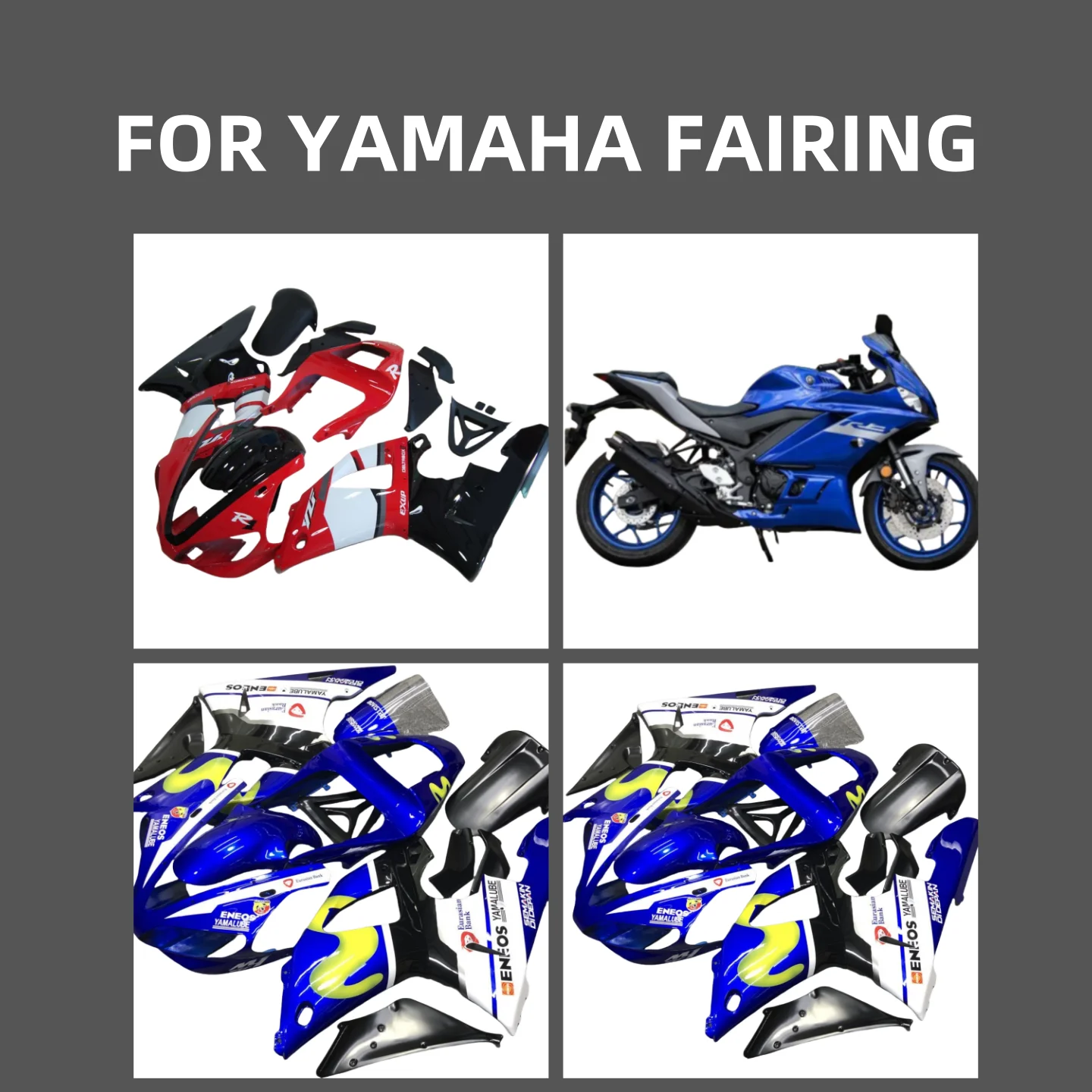 Injection mold Fairings kits For Yamaha YZF1000 R1 00 01 YZF-R1 2000 2001 ABS Plastic Motorcycle full Fairing Kit fit