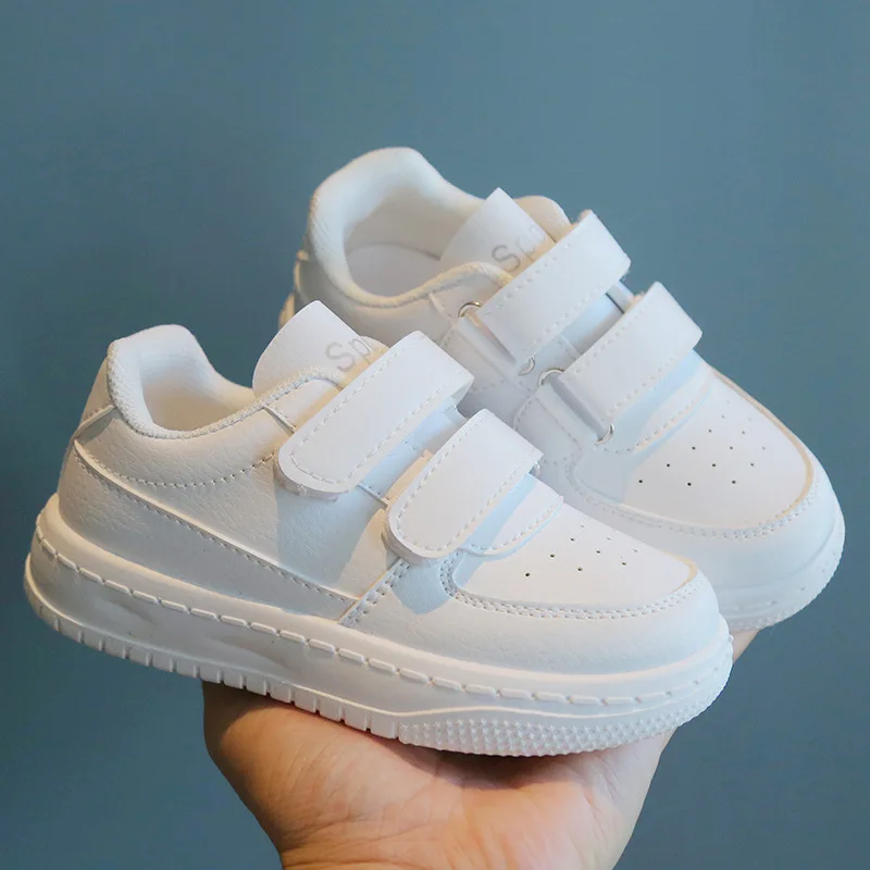

Kids White Shoes Spring Fall New Boys Athletic Sneakers Girls Casual Flat Toddler Children Sports Shoes Casual Non Slip Sneakers