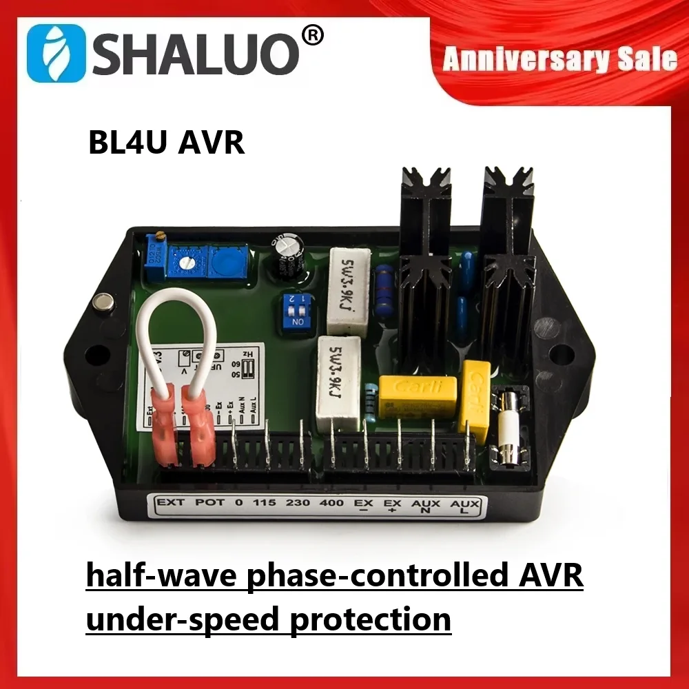 

Good Quality BL4U Generator AVR Automatic Voltage Regulator Stabilizer Half-wave Under-speed Protection Excitation Control Panel