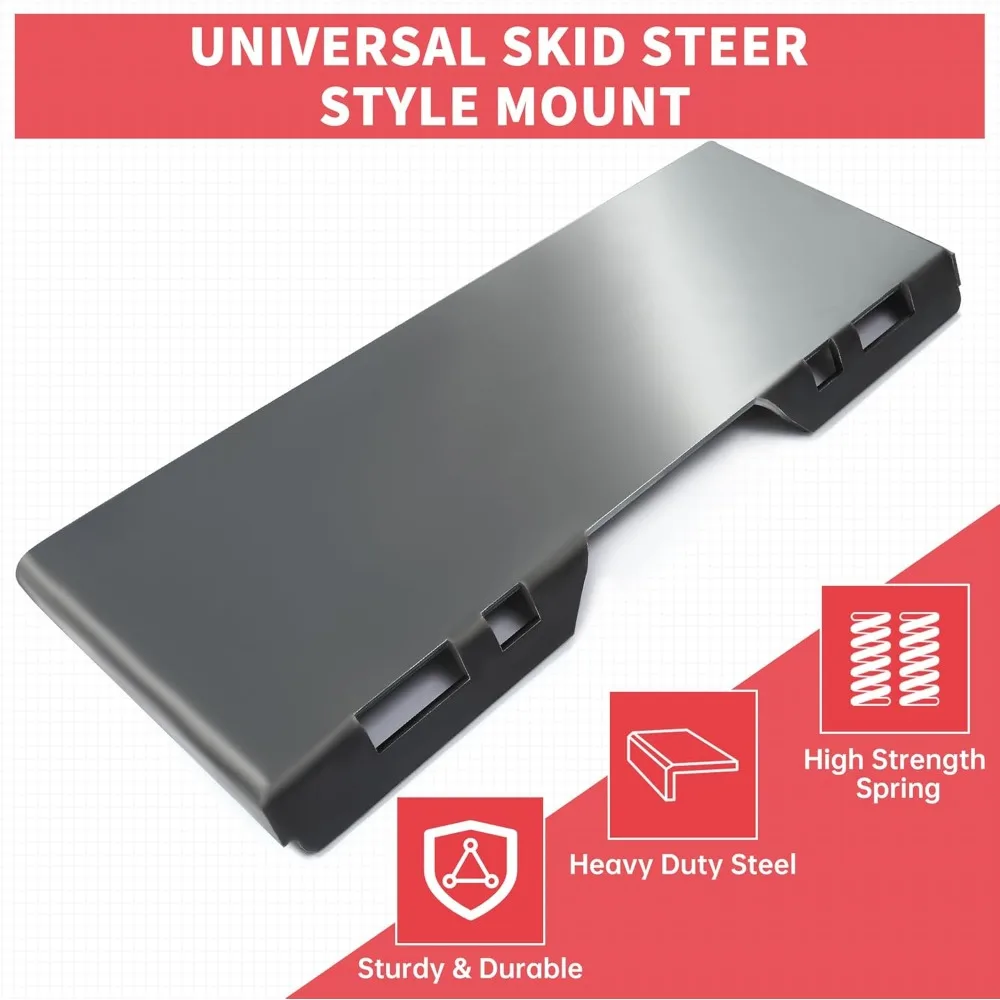 Skid Steer Quick Attach Mount Plate Tractor Loader Adapter with One Year Warranty