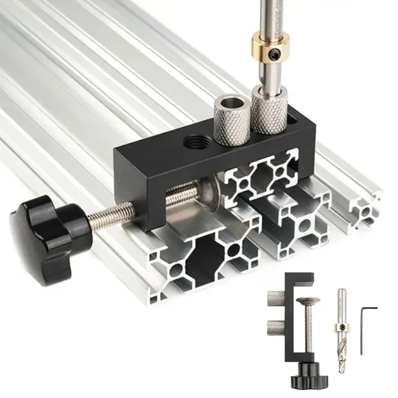 Công cụ đột lỗ dẫn hướng bằng nhôm định hình đôi để khoan nhanh chóng và chính xác