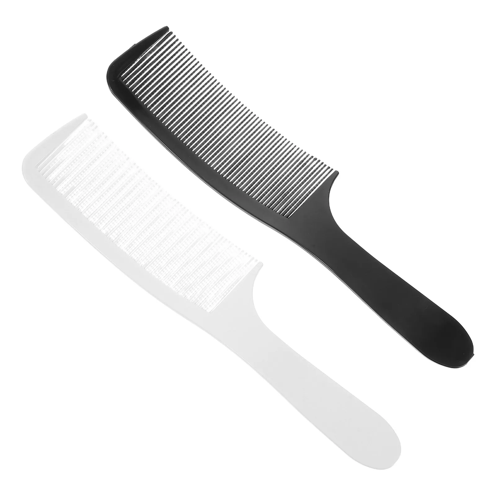 

2Pcs Professional Curved Barber Clipper Comb Black White Hair Cutting Comb for Men Styling Anti-Static Hairdressing Supplies