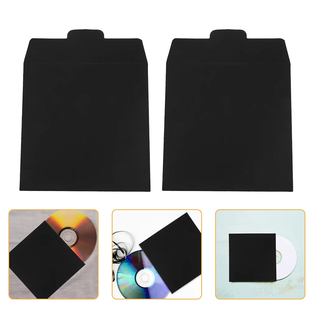 

12pcs Paper Cd Dvd Sleeves Cardboard Envelopes Storage Holder Covers Paper DVD Envelopes for CD DVD Packaging Supplies