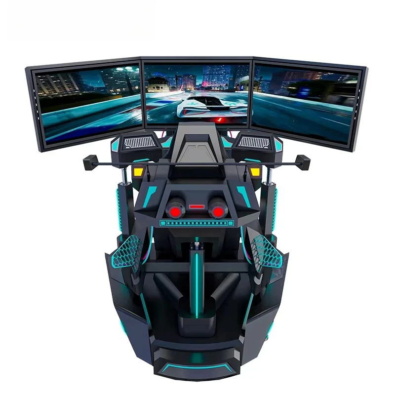 VR Racing Simulator Supplier 3 Screens Motion Driving Simulator 5D 7D 9D Car Simulator Arcade Gaming 2026 New 12D Game Machine