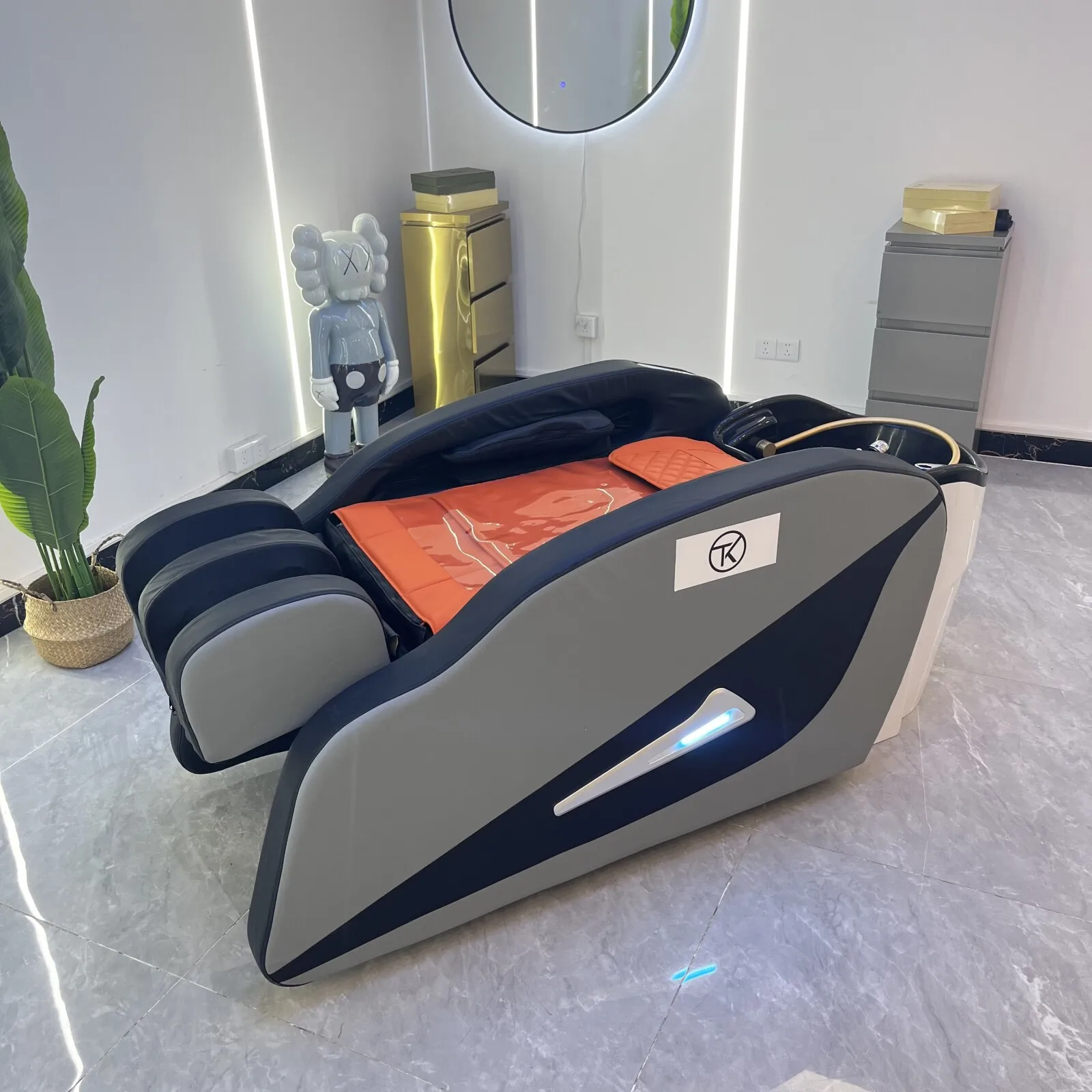 

Automatic Hair Washing Massage Shampoo Bed, Head SPA Beds, Salons Shop Professional Hairdressing Services Commercial Furniture
