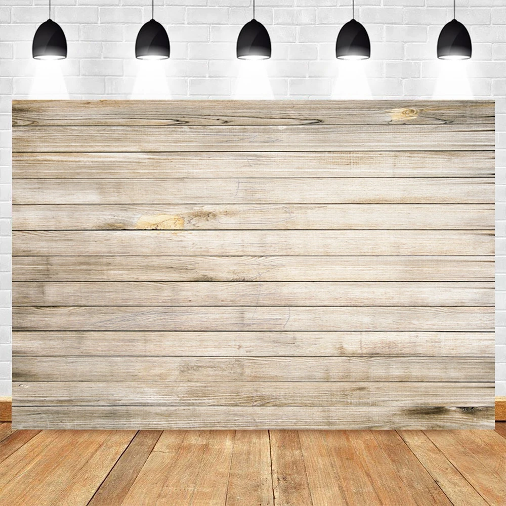 Rustic Wood Backdrop for Photography Brown Wooden Board Baby Shower Birthday Party Wedding Background Vlog Pet Photo Shoot Props