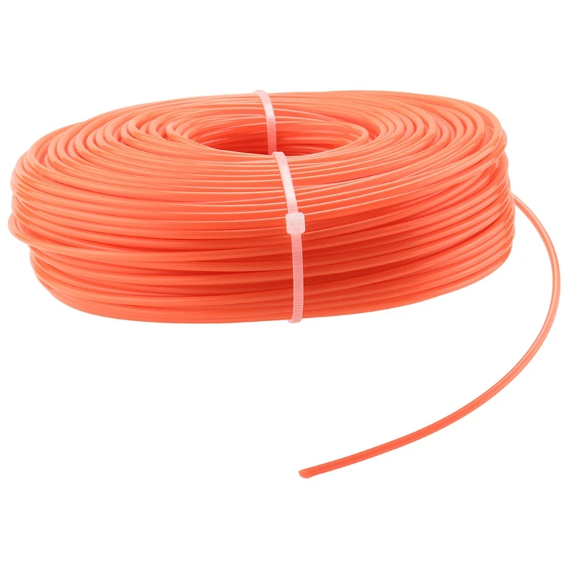 linha de grama redonda aparador de ervas daninhas cortador de escova fios para parque diametro 24 mm comprimento 86m nylon 01