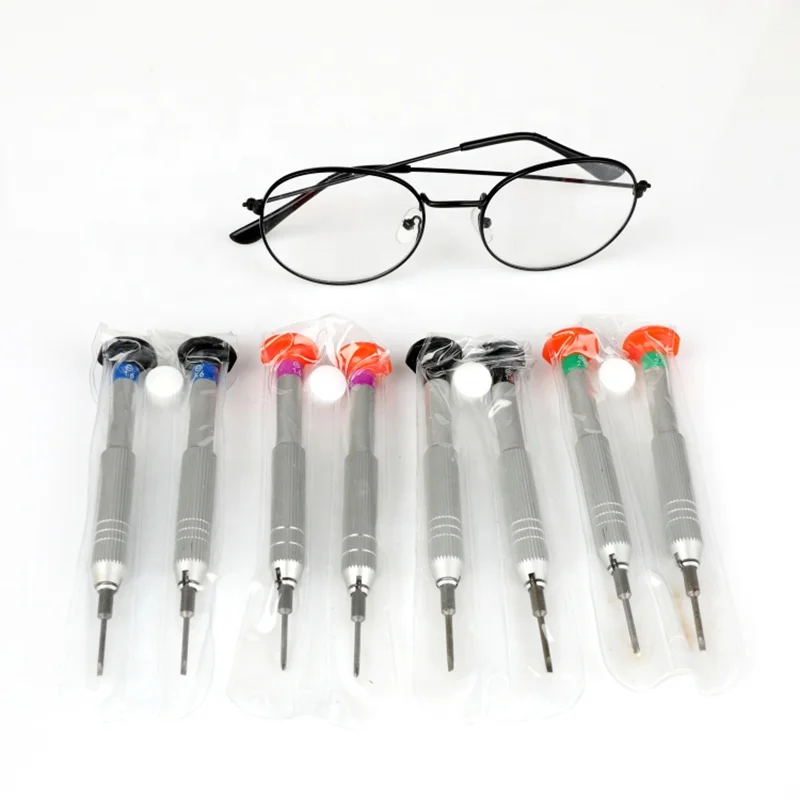 7 In 1 Mini Eyeglasses Repair Tools Kit Multi-function Repair Screwdrivers Removable Eyewear Screwdriver