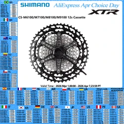 Shimano M6100 M7100 M8100 M9100 Cassette MS 12 Speed DEORE SLX XT XTR Series 12s 10-51T/10-45T For Mountain Bike Riding Part