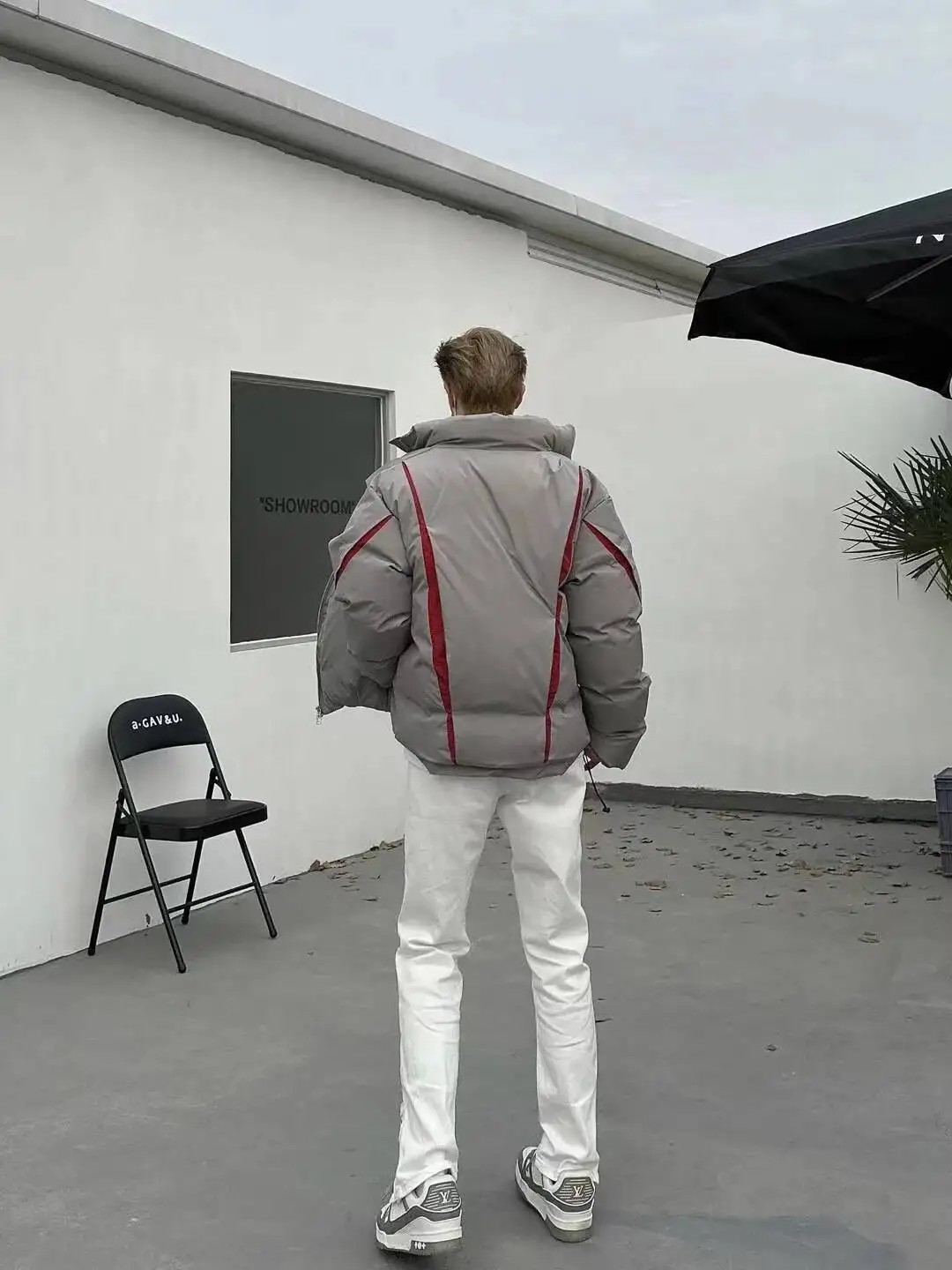 海マオアメリカン機能スタイルカップル綿服メンズ冬の新ハイストリート肥厚暖かいルーズ綿アウター Y2K