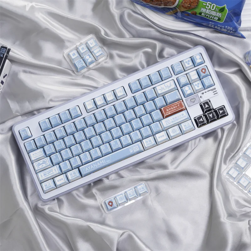 Retro PBT Keycaps,137 Keys Anime Themed Japanese Manga Cherry Profile Custom PBT Doubleshot Key Caps For Mechanical Keyboard