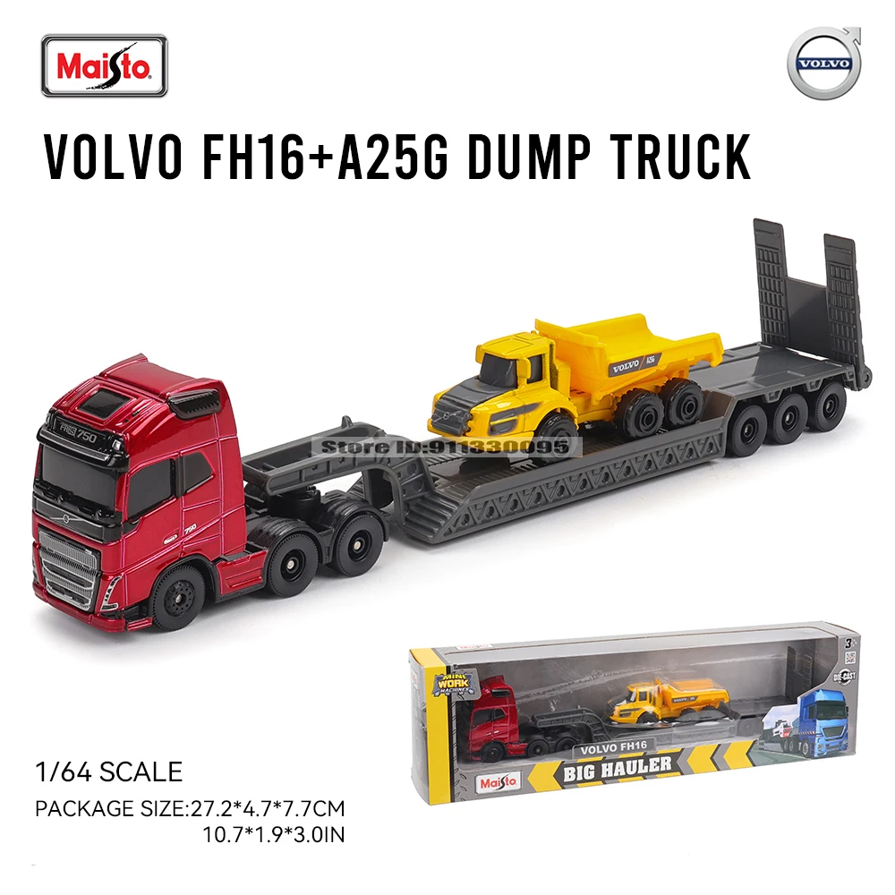 Maisto 1:64 SCANIA 770 S Volvo Forklift Transport Vehicle Excavator die-cast precision model car Model collection gift