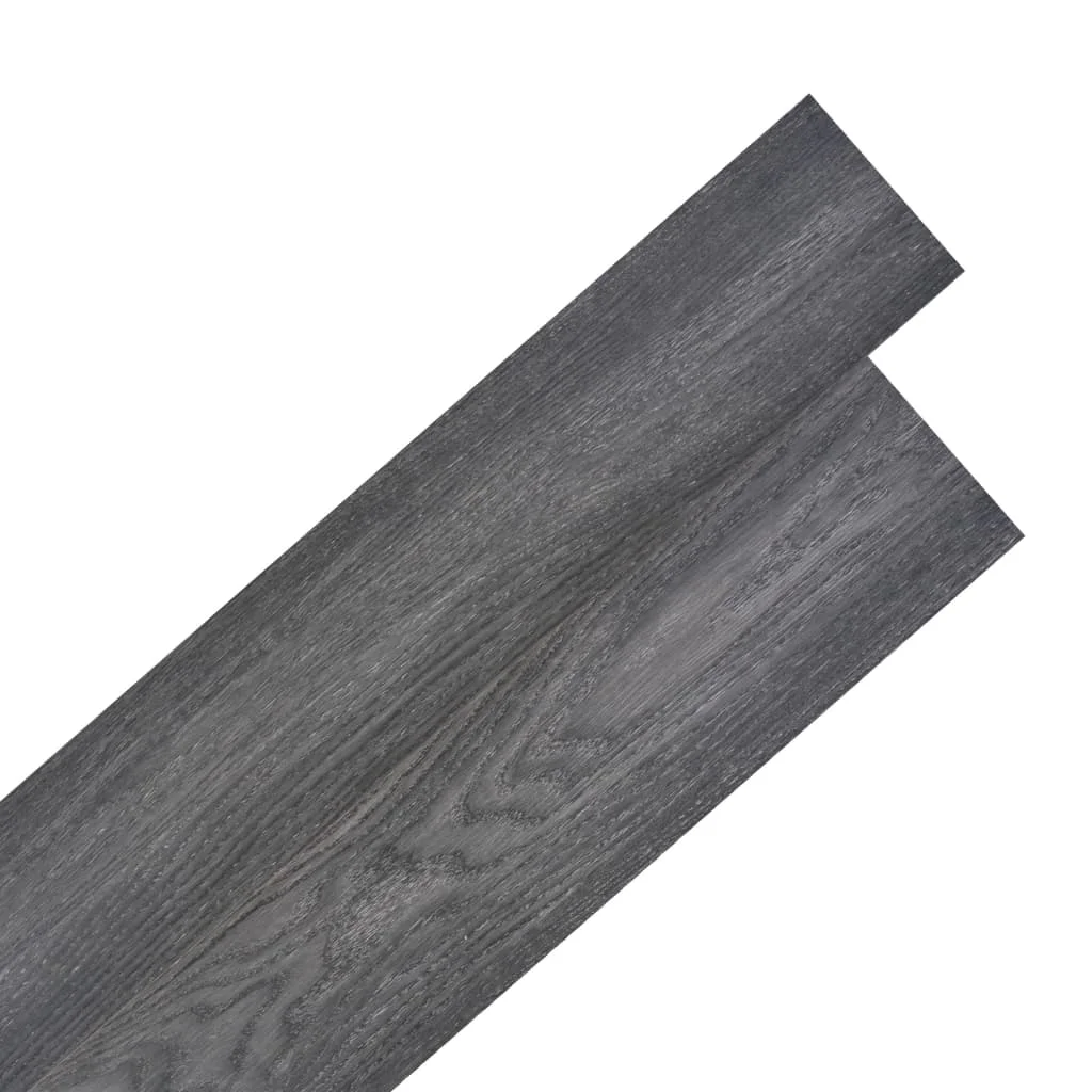 Self-Adhesive PVC Floor Plank Floor Plank 2 mm Black And White, Waterproof Wallpaper Room Sticker Wear Resistant Adhesive