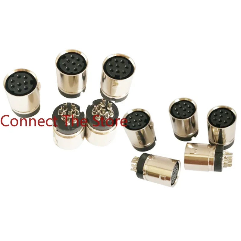 3 個供給 MINI DIN 8P 射出成形メスアセンブリ 8 ピースロックセルフロックコネクタシート