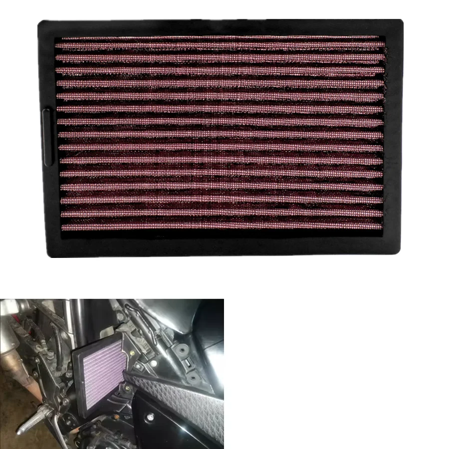 

Motorbike High Flow Air Filter for KAWASAKI EX250R NINJA250R 2008-2017 EX300R NINJA300R 2013-2017 Z250 Z300 Modified Accessories