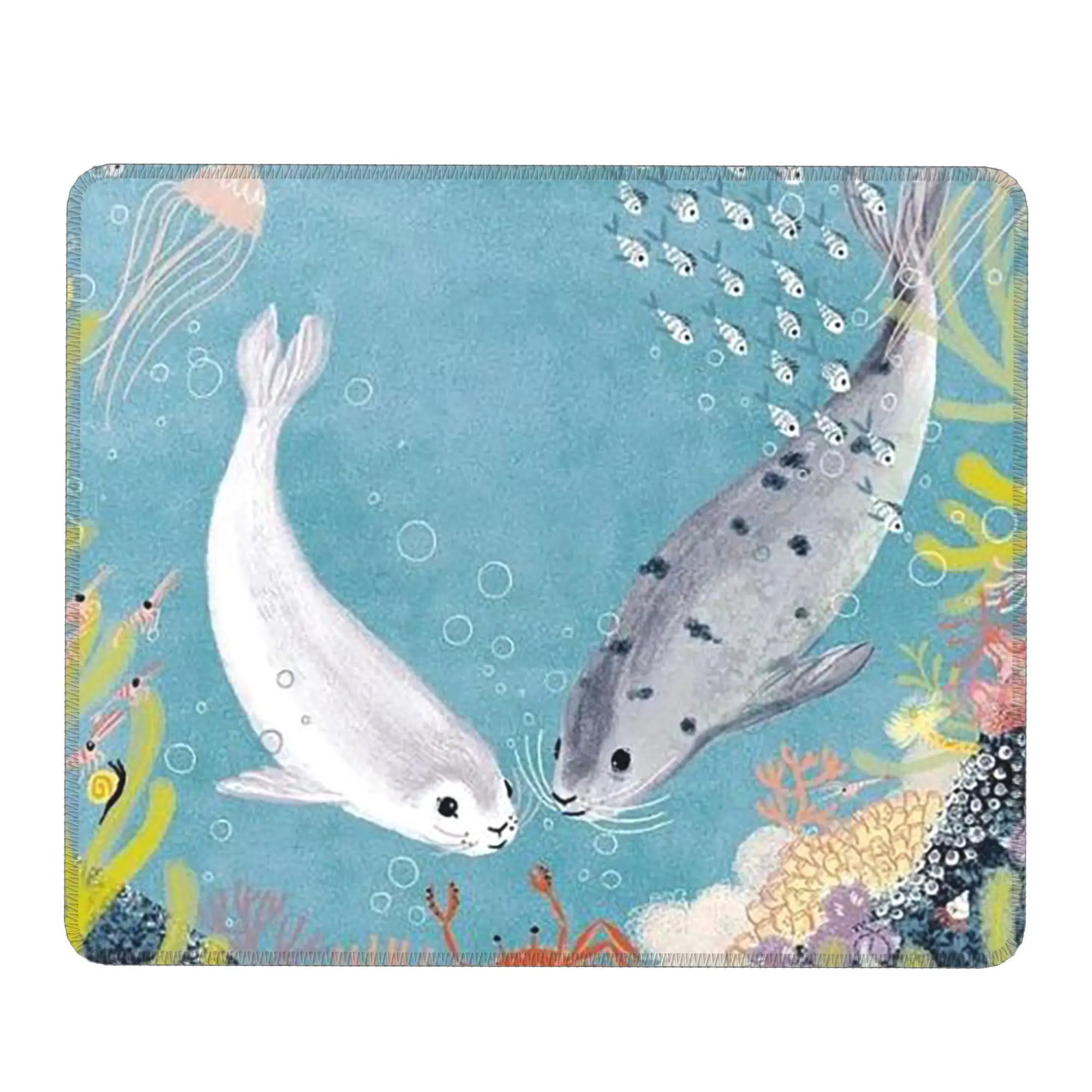 Cartoon Seal Underwater Mouse Pad Computer Keyboard Mouse Mat Gamer PC Laptop Desk Mat Office Accessories Table Mats