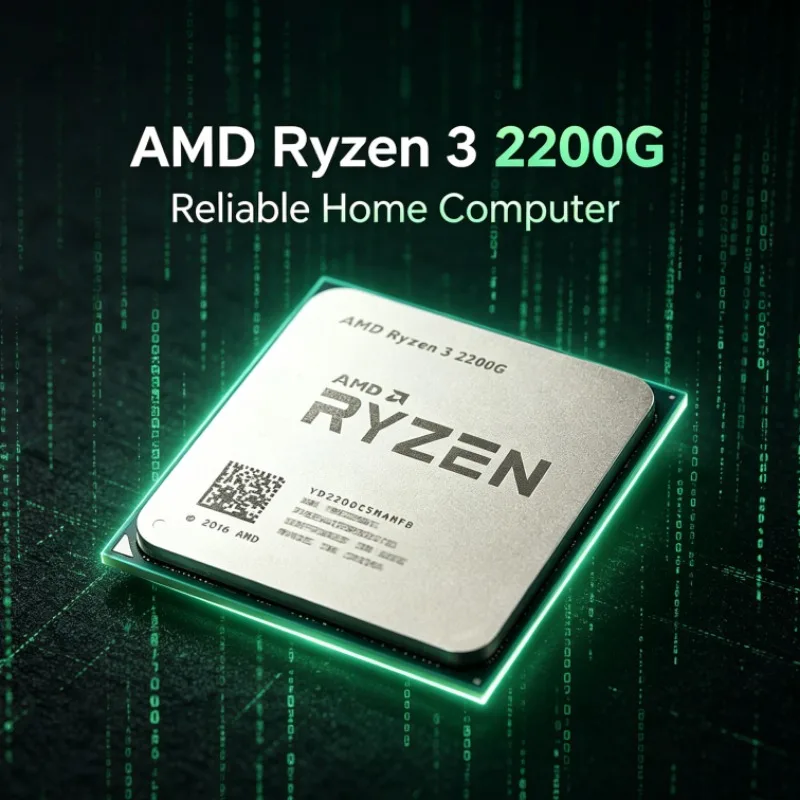 Processeur de bureau AMD R3 2200G 3,5 GHz 65 W TDP Quad-Core Socket AM4