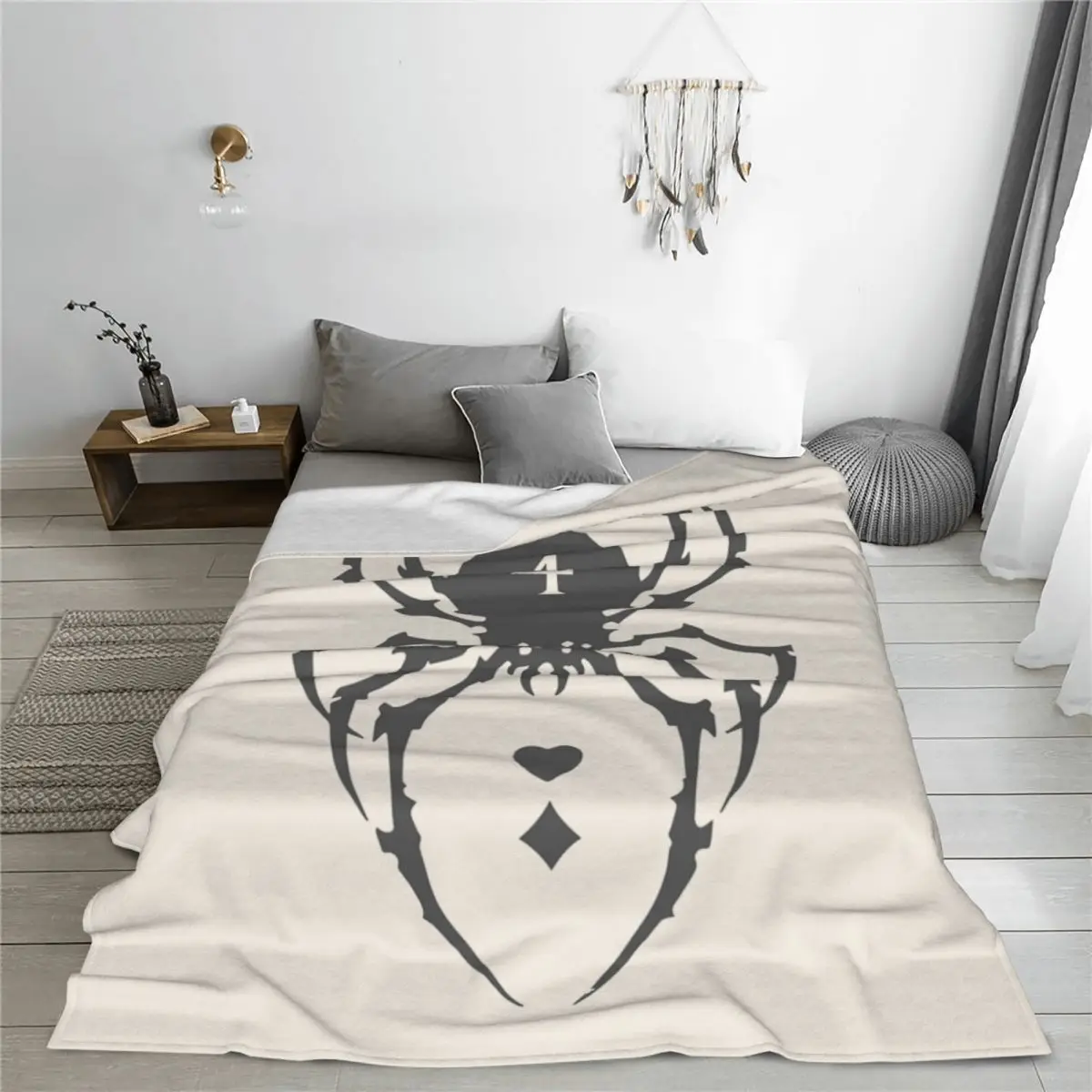 Phantom Troupe Spider HXH Hunter X Hunter Anime Blanket Flannel Autumn/Winter Warm Throw Blankets for Sofa Plush Thin Quilt