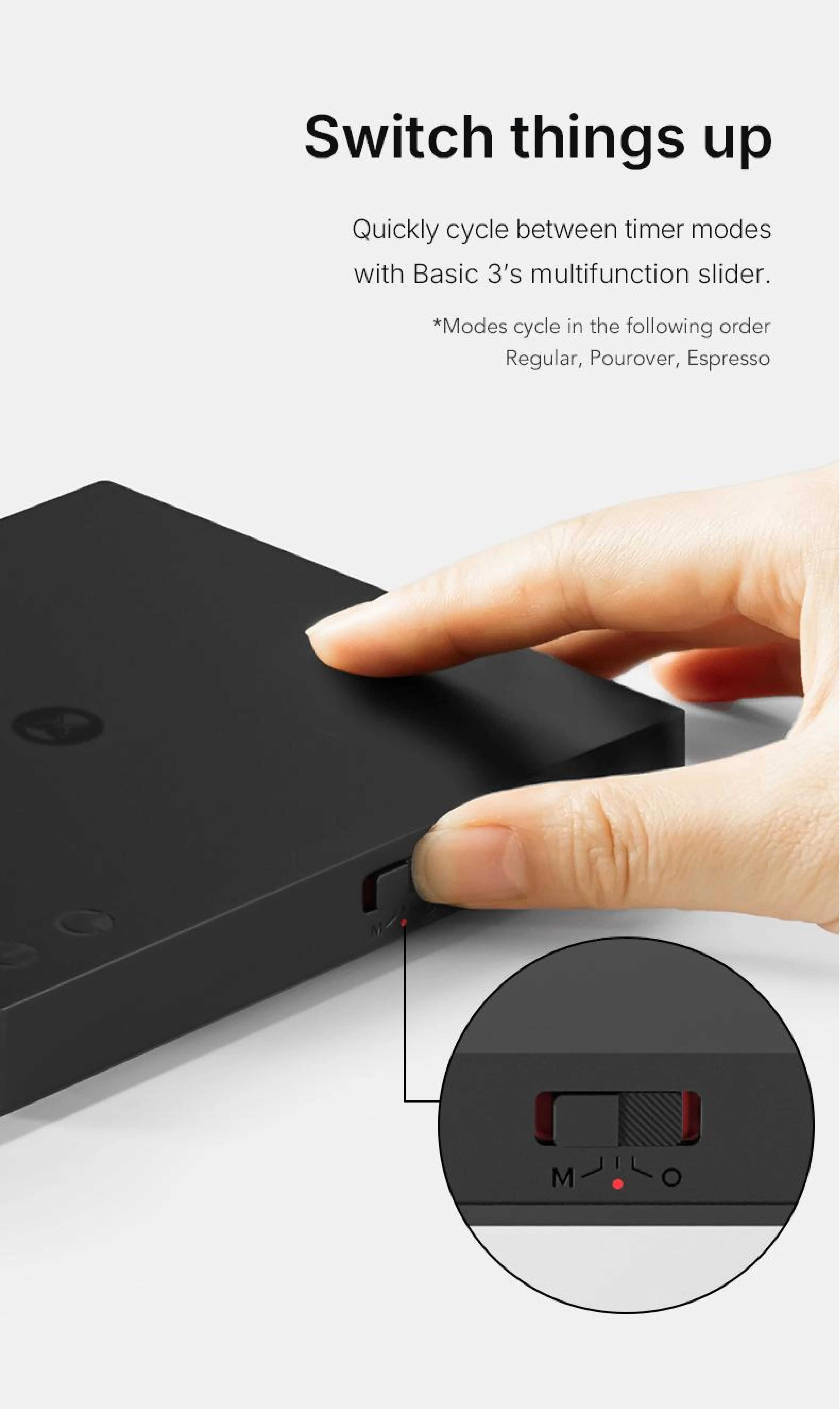 TIMEMORE Black Mirror Basic 3 Kaffeewaage Küchenwaage Digitale Waage Mini-Wiegeplattform Schlanker Intelligenter Leichtgewicht – Detail 12