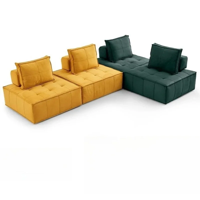 

Compression sofas pure sponge square sofas tofu block combination sofa no skeleton box sofa