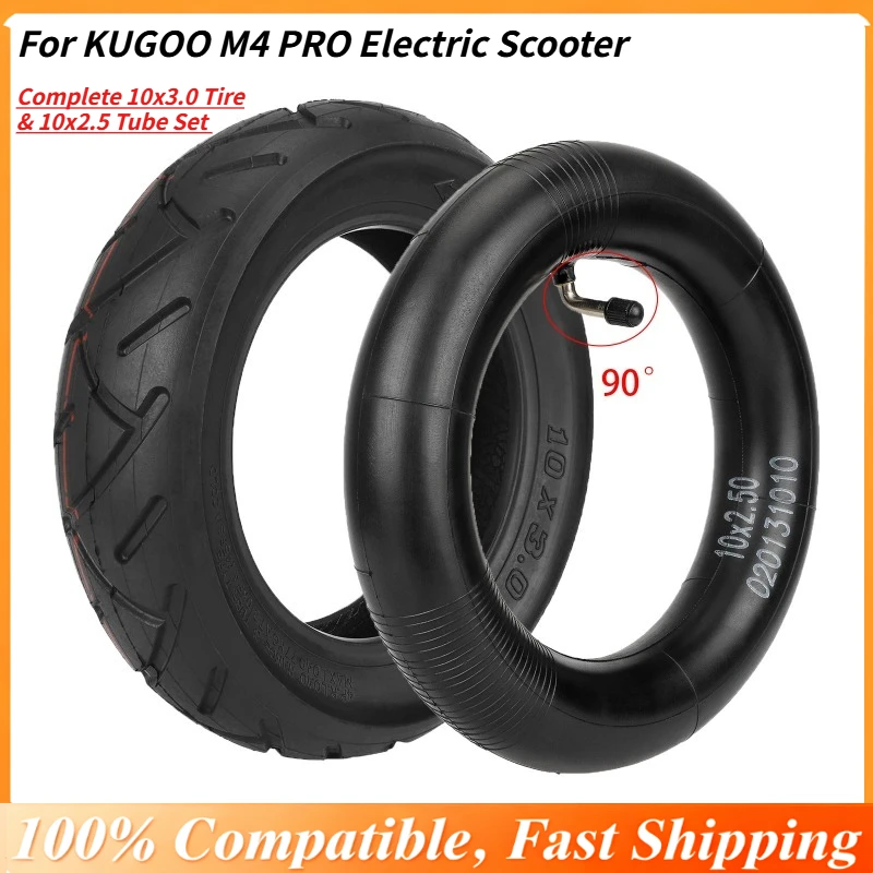 

Комплект из 10 шин 3.0 и 10 шин 2.5 с камерами для электросамоката KUGOO M4 PRO, набор для замены шин с внутренними камерами