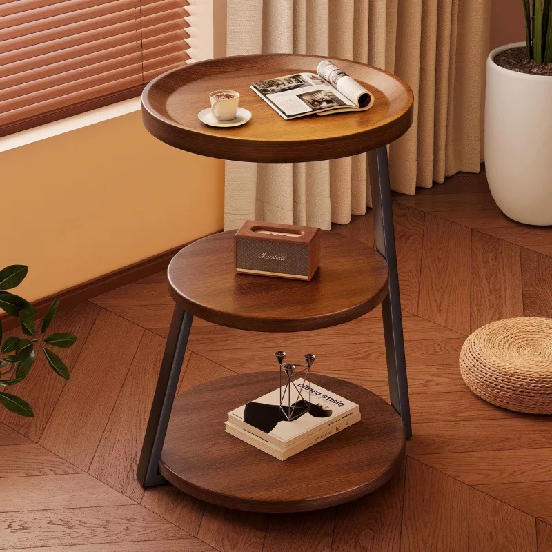 For Sofa Side Table Coffee Desk Tea Table Living Room Center Storage Shelf Corner Stand Nordic