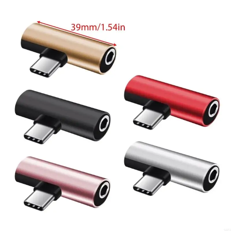 S23-S22 S21-S20용 2in1 USB C - 3.5mm 헤드폰 잭+타입 C 어댑터
