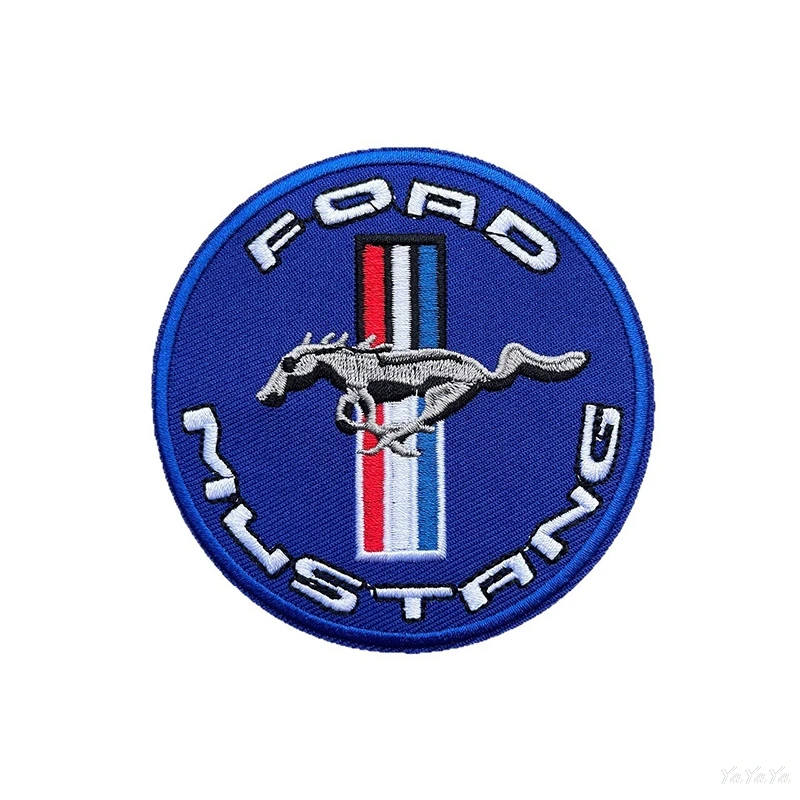 Embroidered Patches Applique Punk Rock Clothes Badge Sticker Backpack Decal For Ford Mustang Shelby Fiesta Edge Mondeo Kuga F150 view 6