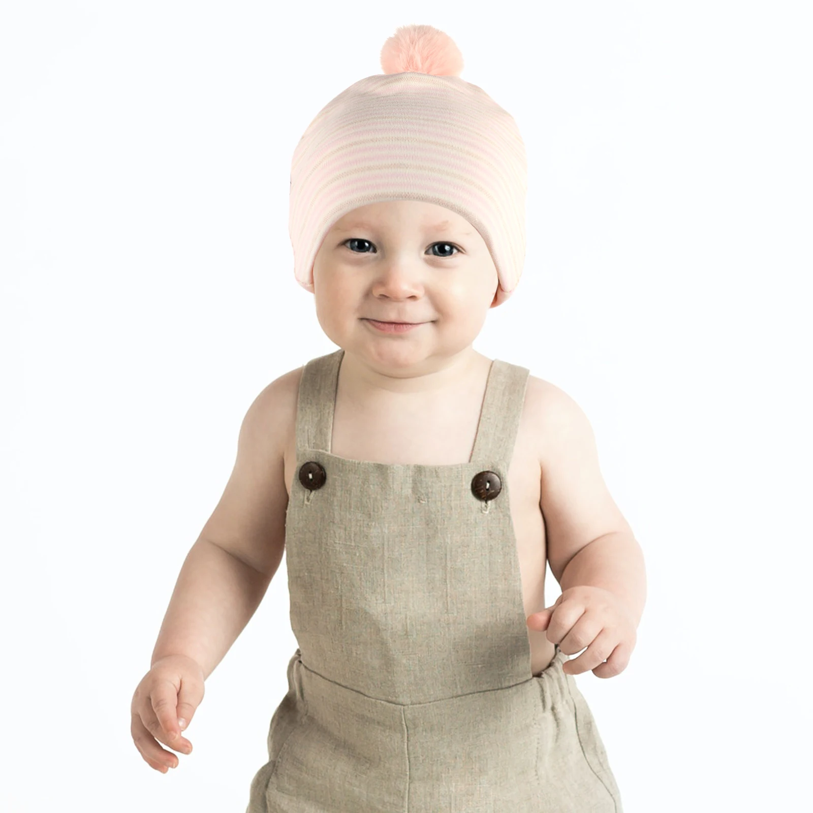 

6pcs Lovely Baby Girl Cotton Hat Newborn Infant Warm Stretchable Comfortable Bow Winter Autumn Spring Wear Durable Skin-Friendly
