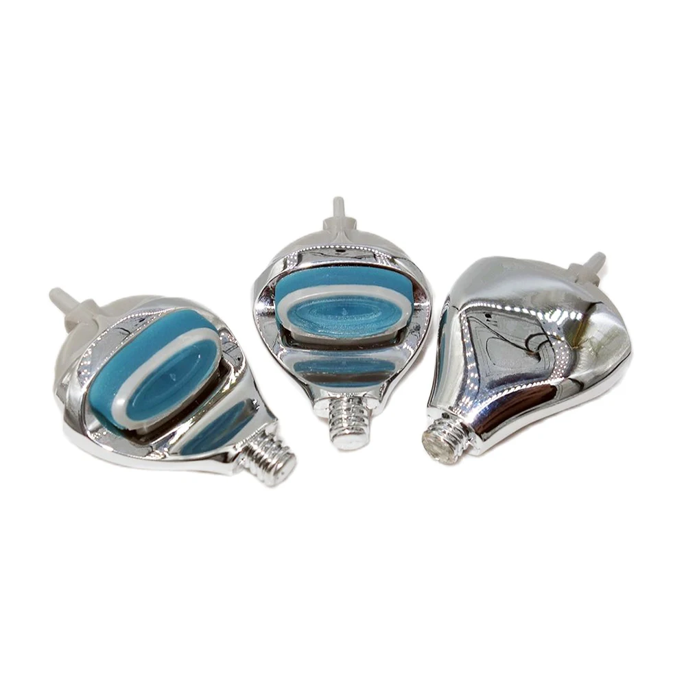 Magyfosia 5 레이어 퓨전 면도기 헤드 커넥터 카트리지, DIY 수동 F5 블레이드 어댑터, 나사 직경 6mm 크롬 실버 