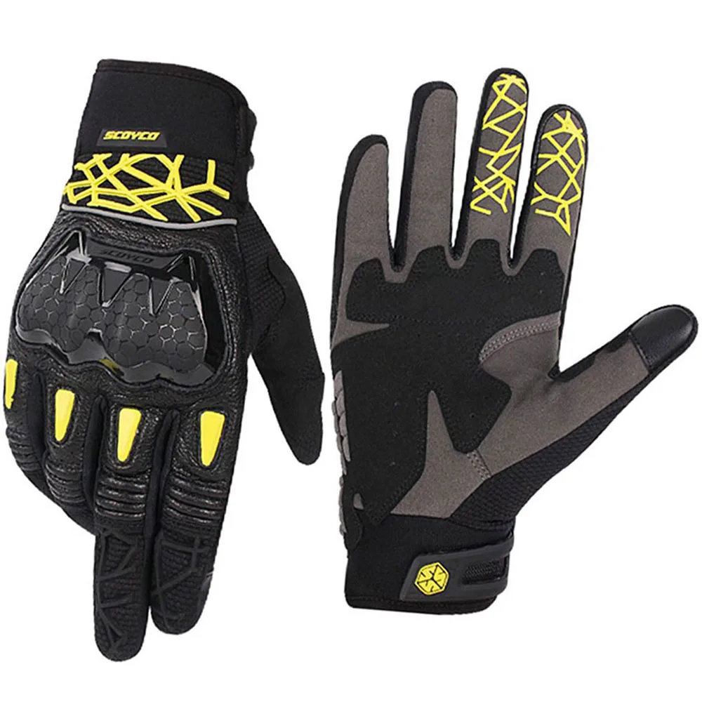 

Motorcycle Leather Gloves Touch Screen Guantes Moto Breathable Wear-resistant Motocross Gloves Summer motorcycle gloves verano