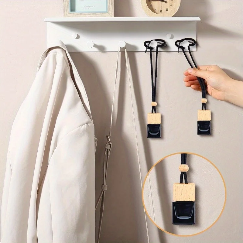 20 pièces 8ML désodorisant de voiture suspendu diffuseur de voiture bouteilles d'huile essentielle bouteilles de parfum en verre vides pour accessoires d'intérieur de voiture