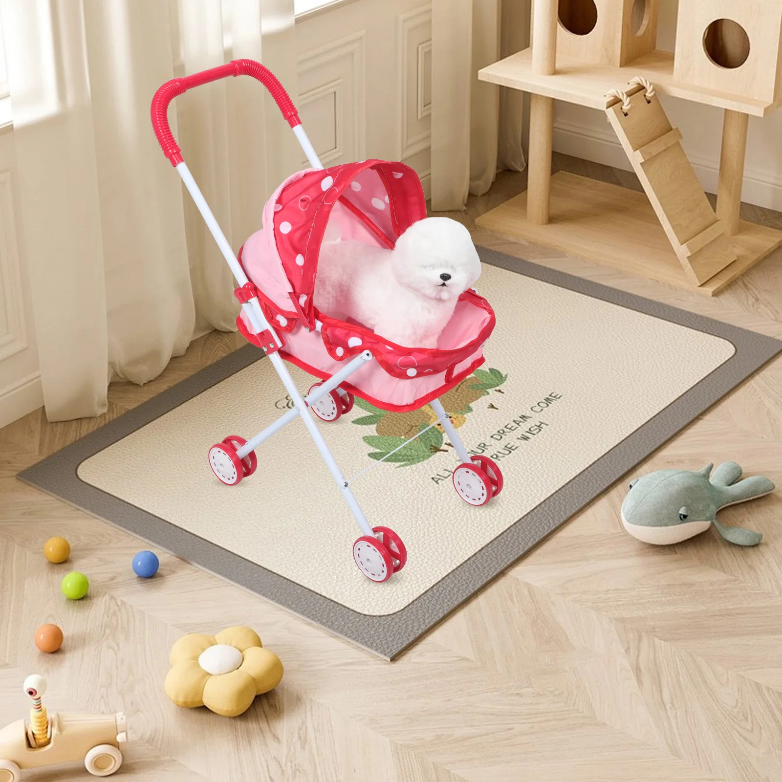 

1 шт. детская мини-коляска 25X20.4X9.4 для ролевых игр, аксессуары, легкий зонтик, коляска для коляски для малышей