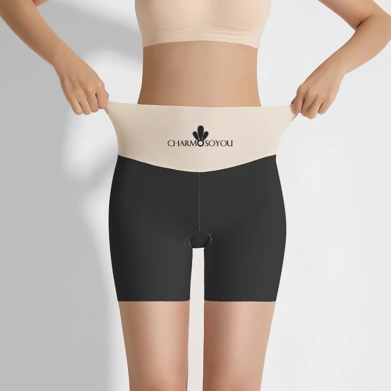 3PCS/set Safety Pants High Waist Women\'s Shorts Under The Skirt Ice Silk Seamless Panties Breathable Boxer Shorts Hip Lift Pants