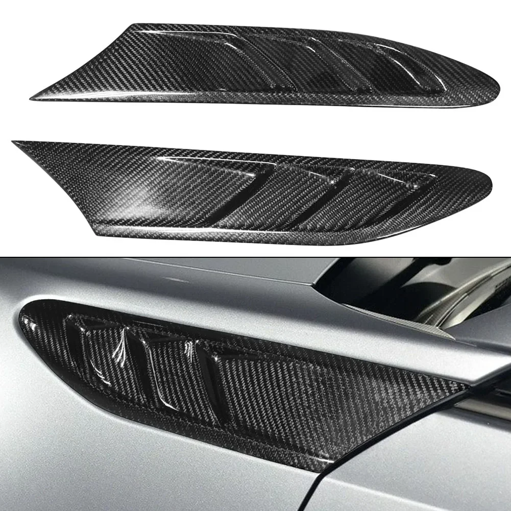 

Brand New Carbon Fiber Side Fend-er Fin Vent Black Decorative Cover For Su Baru BRZ For Toyota GT86 For Scion FR-S 2012-20