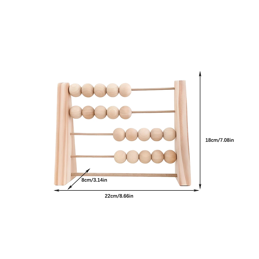 Juguete de Ábaco de madera para Educación Temprana, juguetes de aprendizaje de matemáticas, decoración del hogar