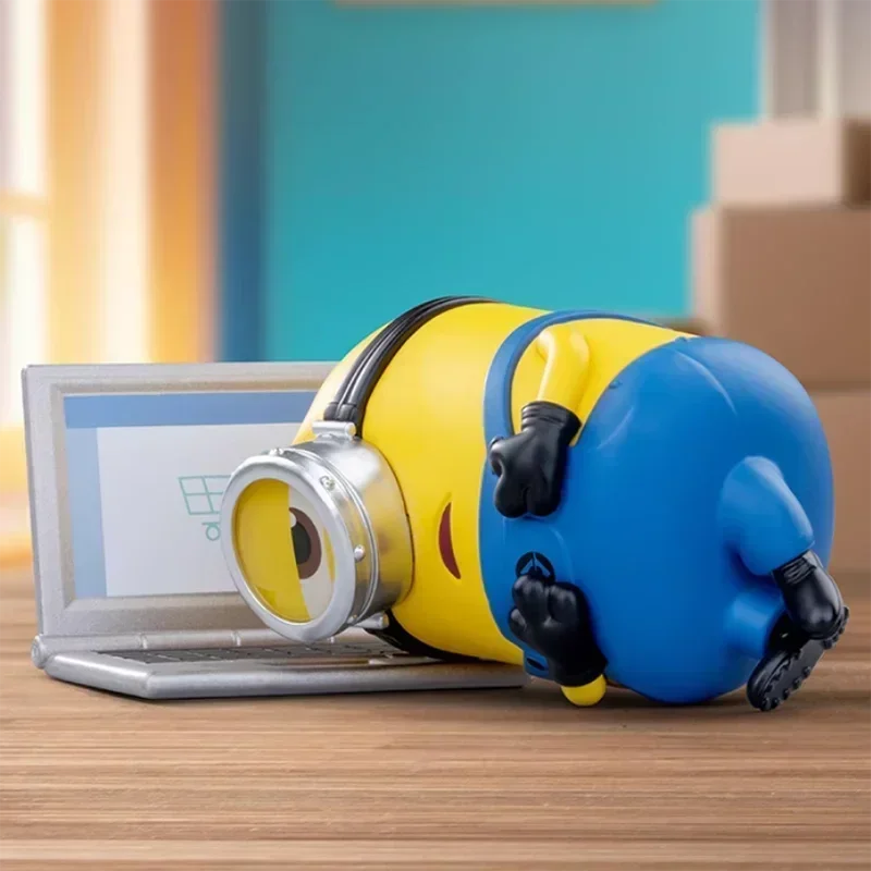 

POP MART Миньоны Ленивый каждый день Серия Слепая коробка Тайная коробка Kawaii Украшения Статуэтки Украшение рабочего стола Милая модель