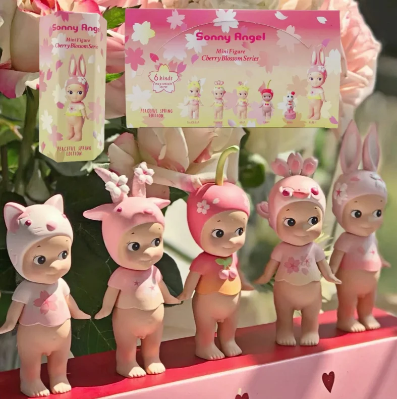 Sonny Angel Pink Cherry Blossom Spring Series Cherry Blossom Limited Editions Blind Box Ornaments Cute Mysteries Surprise Toys