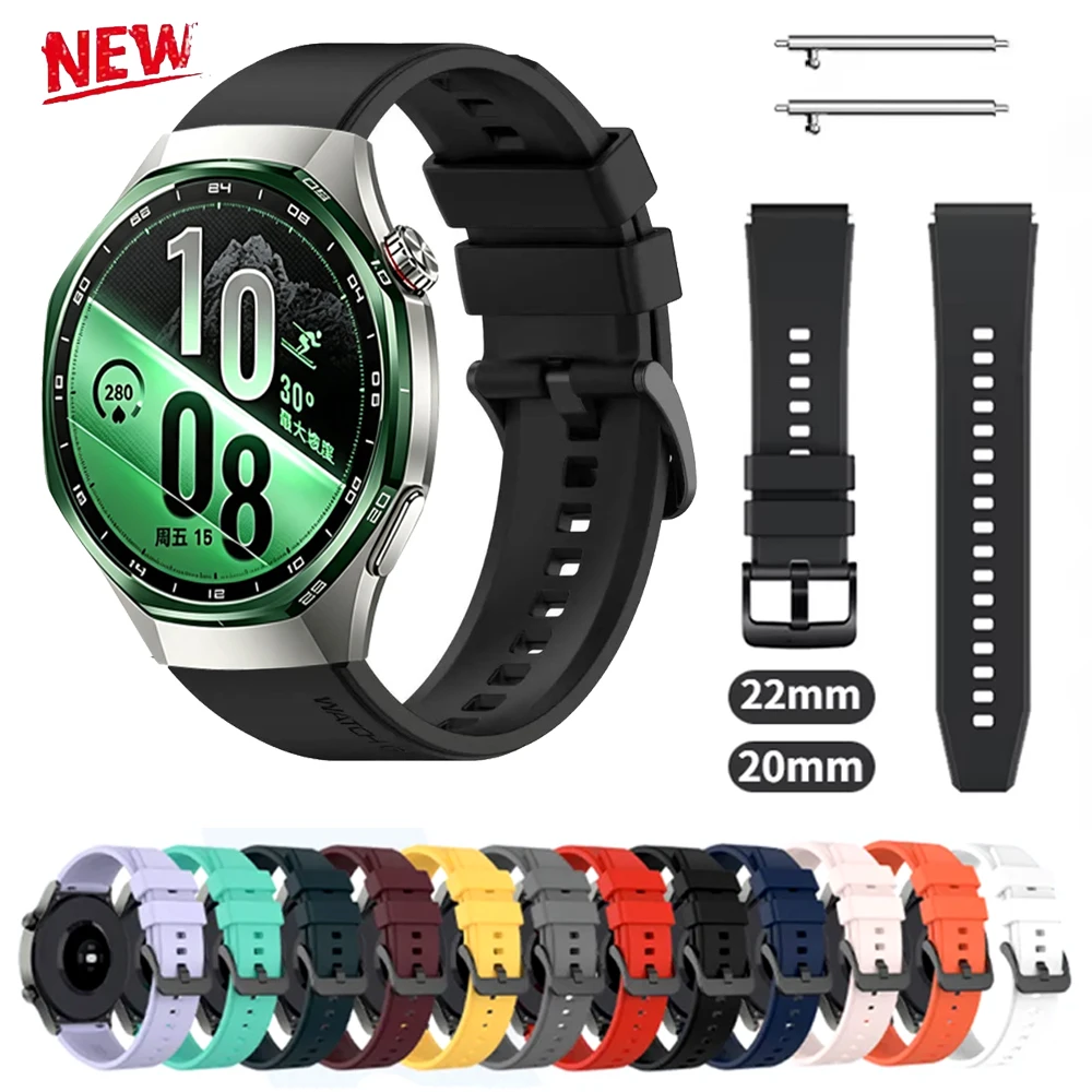 22mm Offizielles Silikonarmband für Huawei Watch GT7 Pro Ultimate 2 Original Komfortables Armband für Huawei Watch 5 GT7-6-5 46mm Band