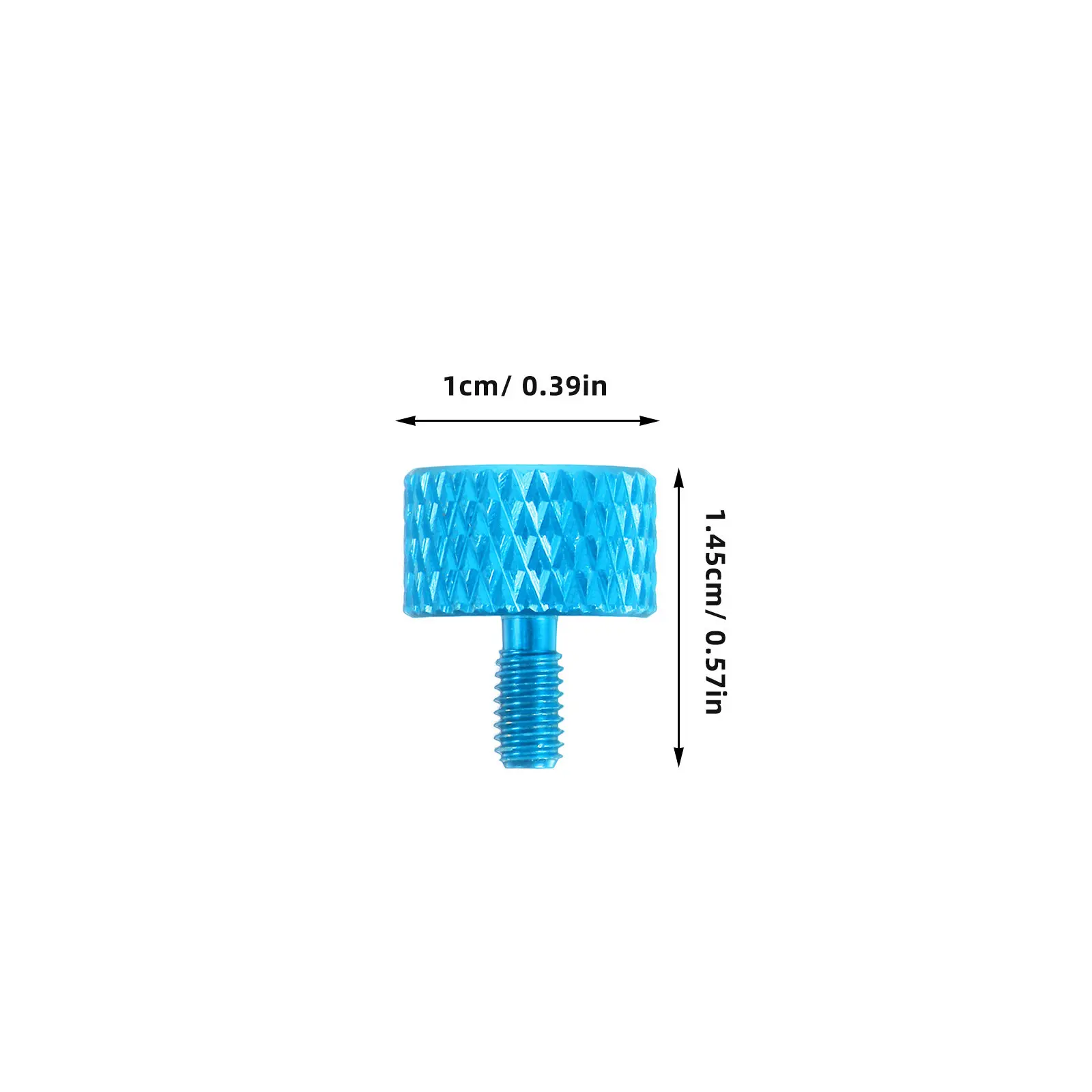 30Pcs Computer Case Adjustment Screws M3x8 Aluminum Alloy Knurled Thumb Screws Hand-Twisted Pc Host Cover Power Supply Hard