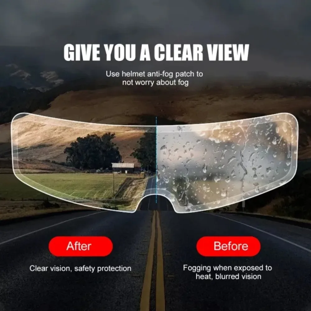 Moto Helmet Anti-fog Anti-Rain Patch Film Waterproof Durable Nano Coate Sticker Moto Accessories for Universal Motorcycle Helmet image 3