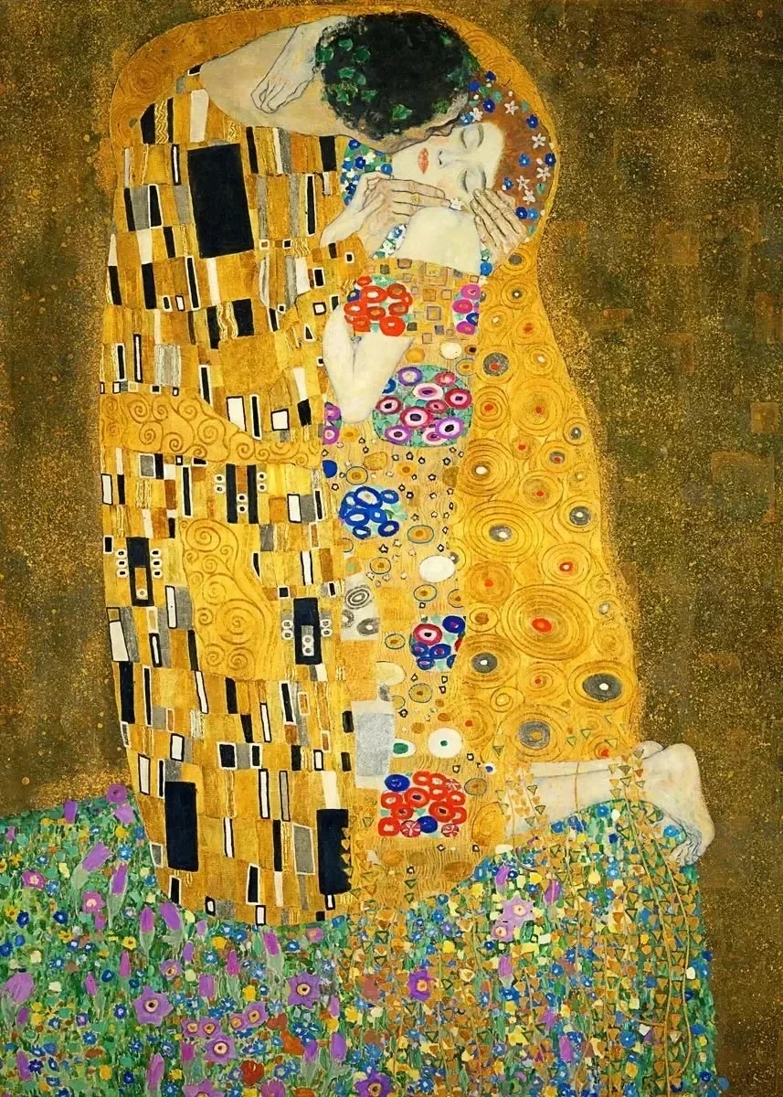Gustav Klimt Art Nouveau Canvas Painting The Kiss Tree of Life Poster Wall Art Home Decor Gift