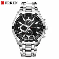 CURREN 8023 Men Top Brand Luxury Fashion Casual Watch Male Stainless Steel Waterproof Quartz Wristwatch Relogio Masculino