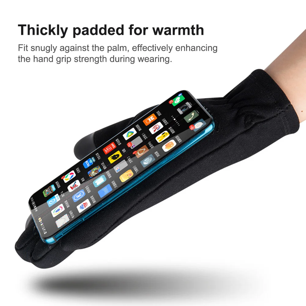 Touch Screen Thick Gloves Non-Slip Warm Sensitive Touchscreen Thermal Gloves Unisex Design Warmth Comfort Outdoor Activities