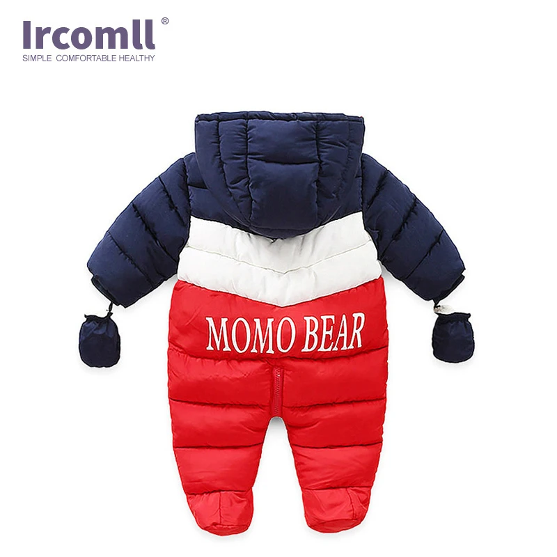 Ircomll-Macacão de lã interior para recém-nascido, casaco infantil, macacão de bebê, macacão, moda nova, roupas de inverno e outono