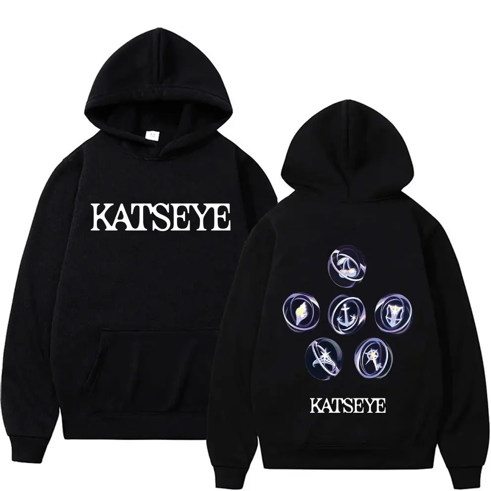 

Korean Girl Group KATSEYE SIS Album Graphic Hoodie Men Women Casual Fleece Vintage Sweatshirt Men's Fashion Oversized Streetwear