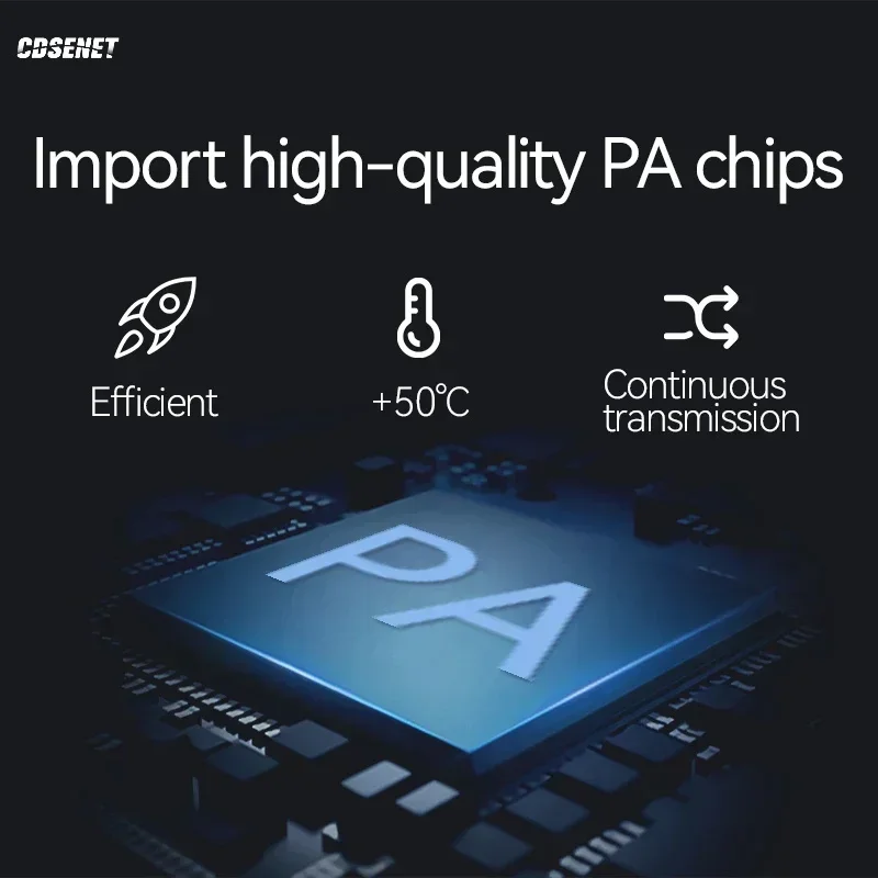 433MHz Power Amplifier RF Amplifier rf Gain Module CDSENET E21-400G37S PA+LNA 37dBm 20KM Antenna Interface Stamp hole