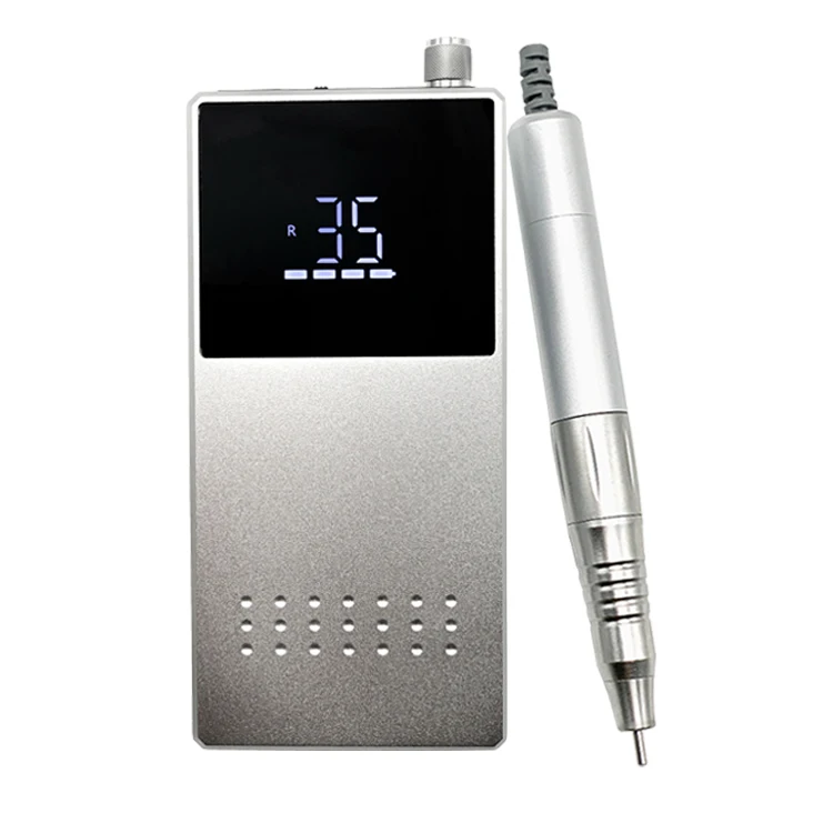 Manicure Equipment Electric Polisher File Professional Luxury Strong 35000RMP Rechargeable Nail Drill for Salon Home