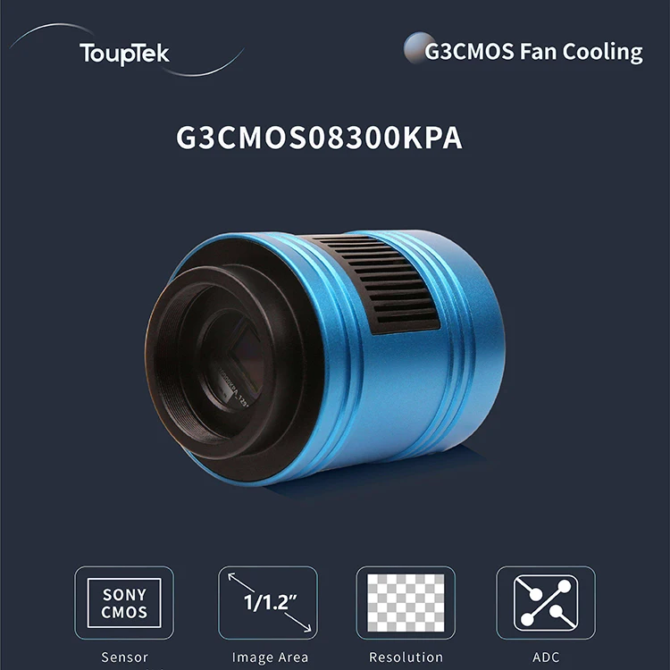 TOUPTEK G3CMOS08300KPA 585 Tianwen Wind Cold Planetary Camera Deep Space Photography No Glow HD Camera for Astronomical Imaging