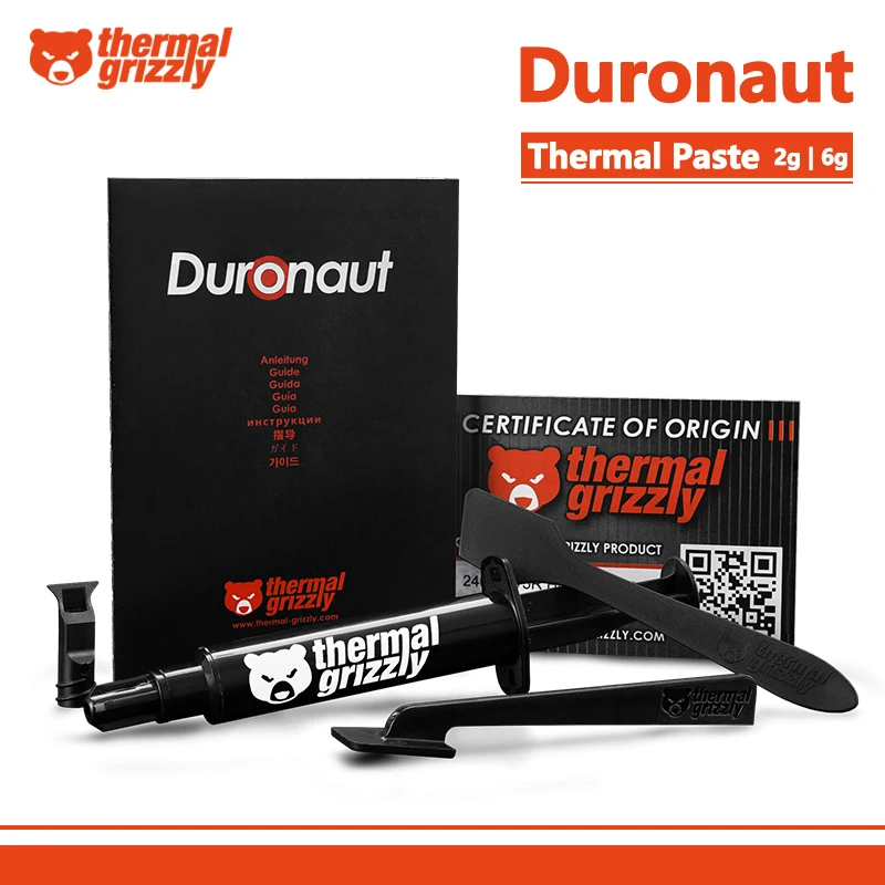 Thermal Grizzly Duronaut 2g 6g Thermal Paste High Performance Computer CPU Thermal Conductive Paste Cooling Silicone Grease